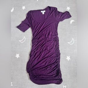 Motherhood Maternity Rich Purple Dress
